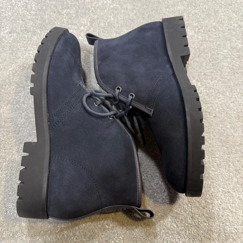 Coach Desert Midnight Navy Suede Chukka Boots NIB Mens 7.5D Preppy‎ Classic